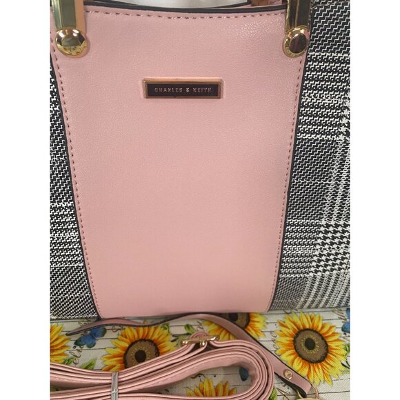 Kurgool Women's Purse Top Handle Shoulder Satchel Light Pink with Detachable Str - Picture 8 of 9